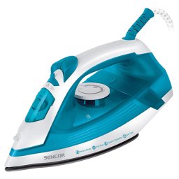 Fier de calcat cu abur Sencor 2000W, talpa ceramica, Anti-Calc, Drip-Stop