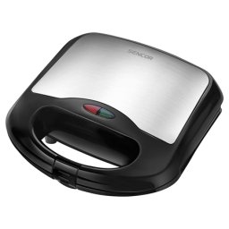 Sandwich maker Sencor 700W din inox, placi antiaderente pentru 2 sandvisuri