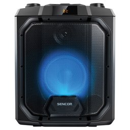 Boxa portabila party Sencor 50W cu Bluetooth, lumini LED si karaoke
