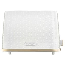 Toaster Sencor 930W cu 2 sloturi, 7 trepte prajire, decongelare, alb