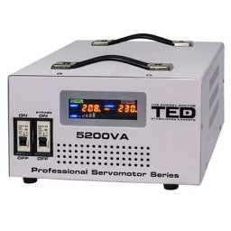 Stabilizator de tensiune automat cu servomotor 5000VA TED Electric, 220V