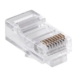 Mufa RJ45 UTP 8P8C pentru cablu UTP, conector 8 pini 8 contacte