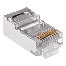 Mufa RJ45 8P8C Cat6e ecranata Pass Through pentru cablu de retea