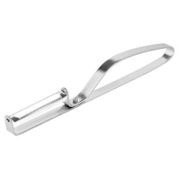 Peeler din inox Teesa cu lama zimtata mobila, 13 cm, pentru legume si fructe