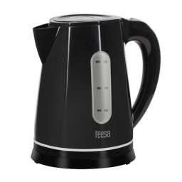 Fierbator electric cordless Teesa 1,8L, 2200W, negru, baza 360°