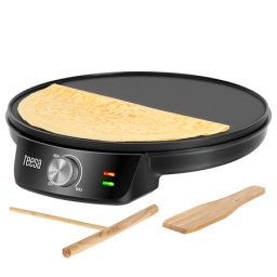 Aparat pentru clatite Teesa 30 cm, 1200W, cu placa antiaderenta si termostat