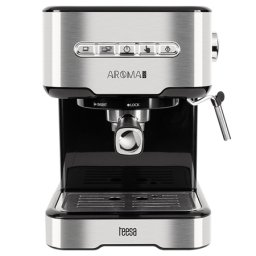 Espressor manual Teesa 15 bar, 850W, cu spumare lapte si rezervor 1,5 L