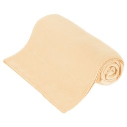 Patura fleece polar Teesa crem 130x150 cm, moale si calduroasa pentru acasa