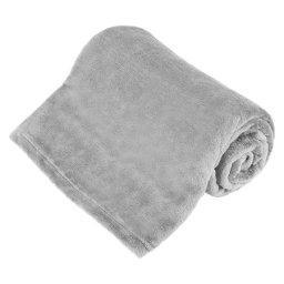Patura fleece polar Teesa 150x200 cm, gri – moale, calduroasa si usor de întretinut