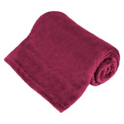Patura fleece polar 150x200 cm magenta, moale si calduroasa, Teesa