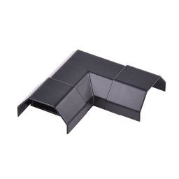 Conector unghi 90° pentru canal cablu 55x26 mm, negru, UCH0078A