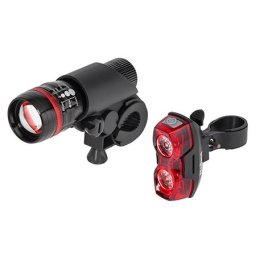 Set far si stop bicicleta LED Vipow, rezistent la ploaie, alimentare AAA