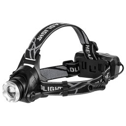 Lanterna frontala LED Rebel 10W, 300 lm, cu zoom si 2 acumulatori
