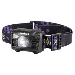 Lanterna frontala LED Rebel 3W, 120 lm, cu senzor si acumulator