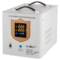 Stabilizator de tensiune automat Kemot 3000VA cu servomotor, 230V ±3%