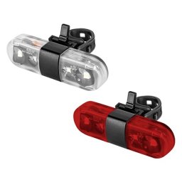 Set lumini bicicleta fata si spate USB cu LED, 60 lm/15 lm, Rebel