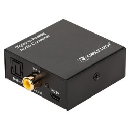 Convertor semnal audio digital la analog cu Toslink/Coaxial, RCA si Jack 3.5 mm