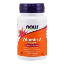 NOW Foods Vitamin A 10,000 IU 100 caps.