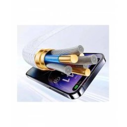 Cablu Date Fast Charge 60W Apple iPhone 15 Plus USB-C Alb