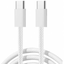 Cablu Date Fast Charge 60W Apple iPhone 15 Pro Max USB-C Alb