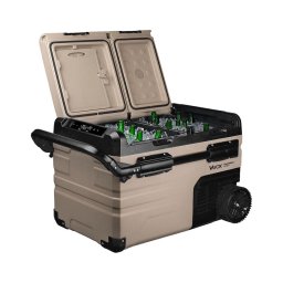 Ladă frigorifică portabilă cu afișaj LCD 39 l 230V/12V/24V maro