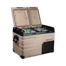 Ladă frigorifică portabilă cu afișaj LCD 39 l 230V/12V/24V maro