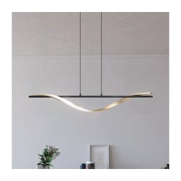 Eglo 902135-LED CONAPRATO — pendul suspendat pe cablu, LED/20W/230V, 2700/4000/6500K, negru/auriu