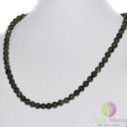 Colier nefrit (jad canadian) sfere 6mm