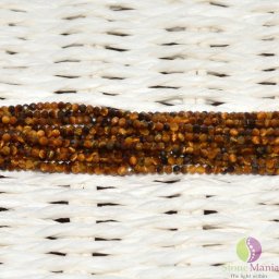 Sirag ochi de tigru pietre micro fatetate 2mm, 33cm
