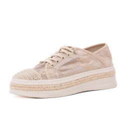 Pantofi vara dama PASS Collection, H3DL40014 03-T din material textil, bej
