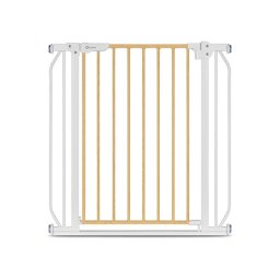 Lionelo - poarta de siguranta prin presiune truus slim, 105 cm, conform cu standardul europeane de securitate en1930, gri/natur