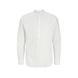 JACK & JONES Cămaşă Jjbreeze Linen Tunic Ls 12288898 C-N100 white