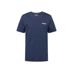 TIMBERLAND T-Shirt Small Linear Logo Print TB0A5QQT4331 410 navy