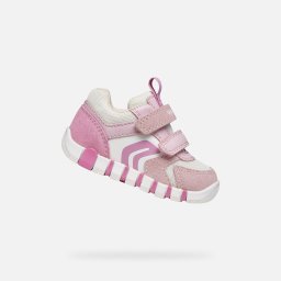 Pantofi roz pentru copii Geox Iupidoo