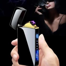 Bricheta LCD Reincarcabila cu Arc Dublu