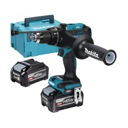 Makita - HP003GU201 XGT - Masina de gaurit si insurubat cu percutie cu 2 acumulatori, Li-Ion, 40 V, 4 Ah, 180 Nm, motor fara perii, led iluminare, valiza speciala