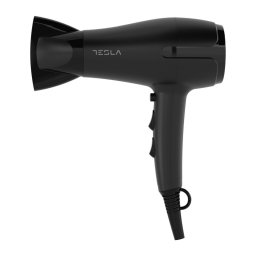 Uscator pentru par Tesla DRH220B, Pliabil, 2000W, 17800 rpm, 2 viteze, 3 setari de temperatura, Ionizare, Jet rece, Negru
