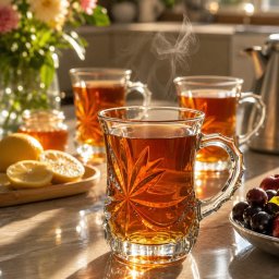 Set 6 Cesti Cafea/Ceai Cristal Bohemia Armudu Ribbon 120 ml