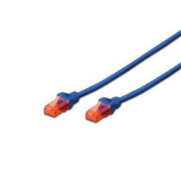 DIGITUS Premium CAT 6 UTP patch cable, Length 3,0m, Color blue