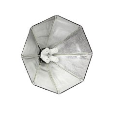 Kit suport pentru 4 becuri cu fasung E27 + softbox octogonal 65cm