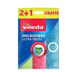 Vileda cleaning cloth Microfiber, Green, Blue,Pink 3 pc(s)