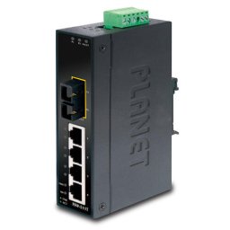 Switch PLANET ISW-511T network switch Unmanaged L2 Fast Ethernet (10/100) Black