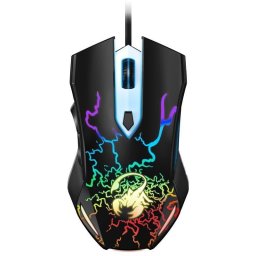 Mouse Scorpion Spear Gaming cu fir USB Optic 1200 dpi Negru