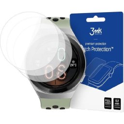 Folie protectie smartwatch 3mk FlexibleGlass pentru Huawei Watch GT / GT2 46mm, Transparenta