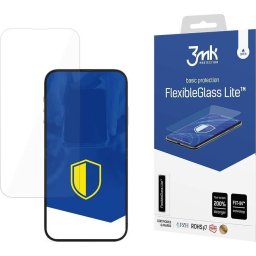 Folie protectie ecran 3mk FlexibleGlass Lite pentru Apple iPhone 14 Plus / 14 Pro Max, Transparenta