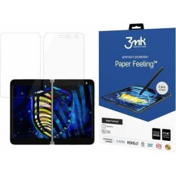 Set 2x Folie protectie ecran 3mk PaperFeeling pentru Microsoft Surface Duo, Textura Hartie, Mata