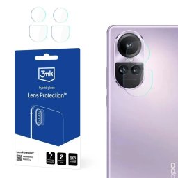 Protectie camera foto 3mk Lens Protection pentru Oppo Reno 10 / Reno 10 Pro, Sticla hibrida 7H