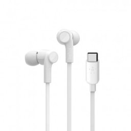 Căști in-ear Rockstar, USB-C, Stereo, Alb