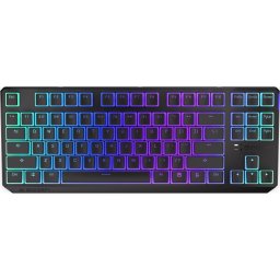 Tastatura Thock TKL Red Pudding, Fara fir, USB, Bluetooth, Wireless, Layout US, Negru
