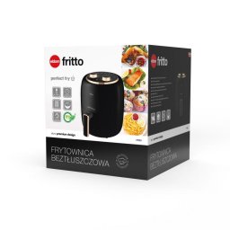 Friteuza Friteuza fara ulei FR35, 3.5L, 1300W, temperatura ajustabila, Negru